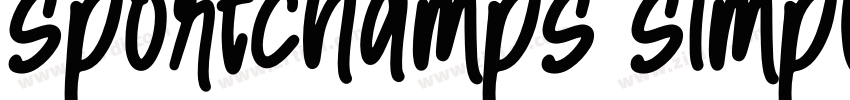 sportchamps simple字体转换